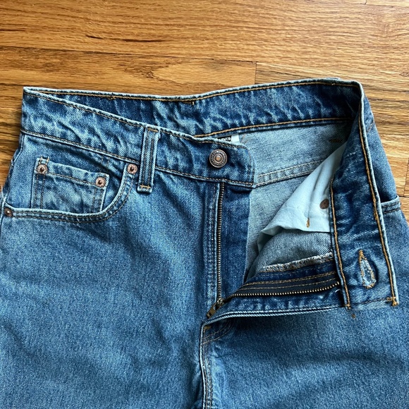 Vintage Levi’s 505 jeans reg. fit,straight leg 100% coton women’s size 5jr. USA! - Picture 3 of 9